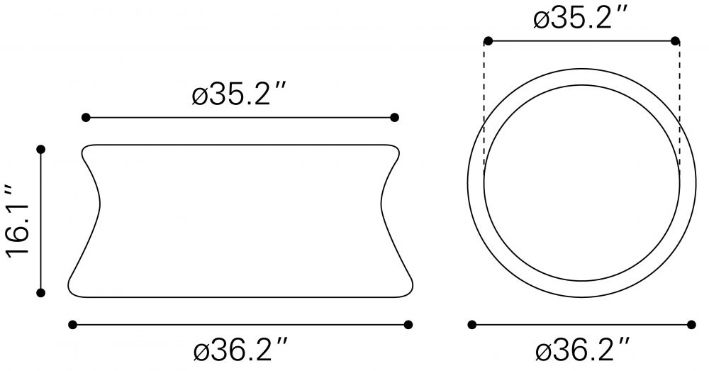 Dakar Coffee Table Black