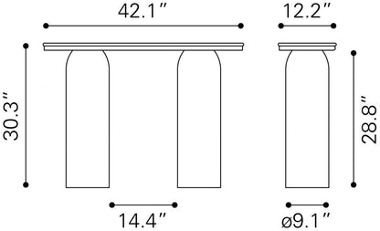 Luxor Console Table Multicolor