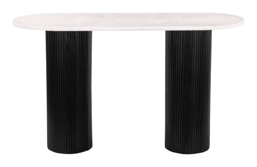 Izola Console Table White & Black