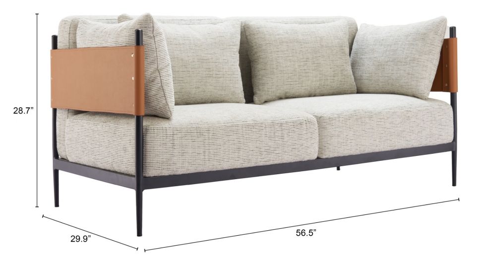 Stirbe Loveseat Gray