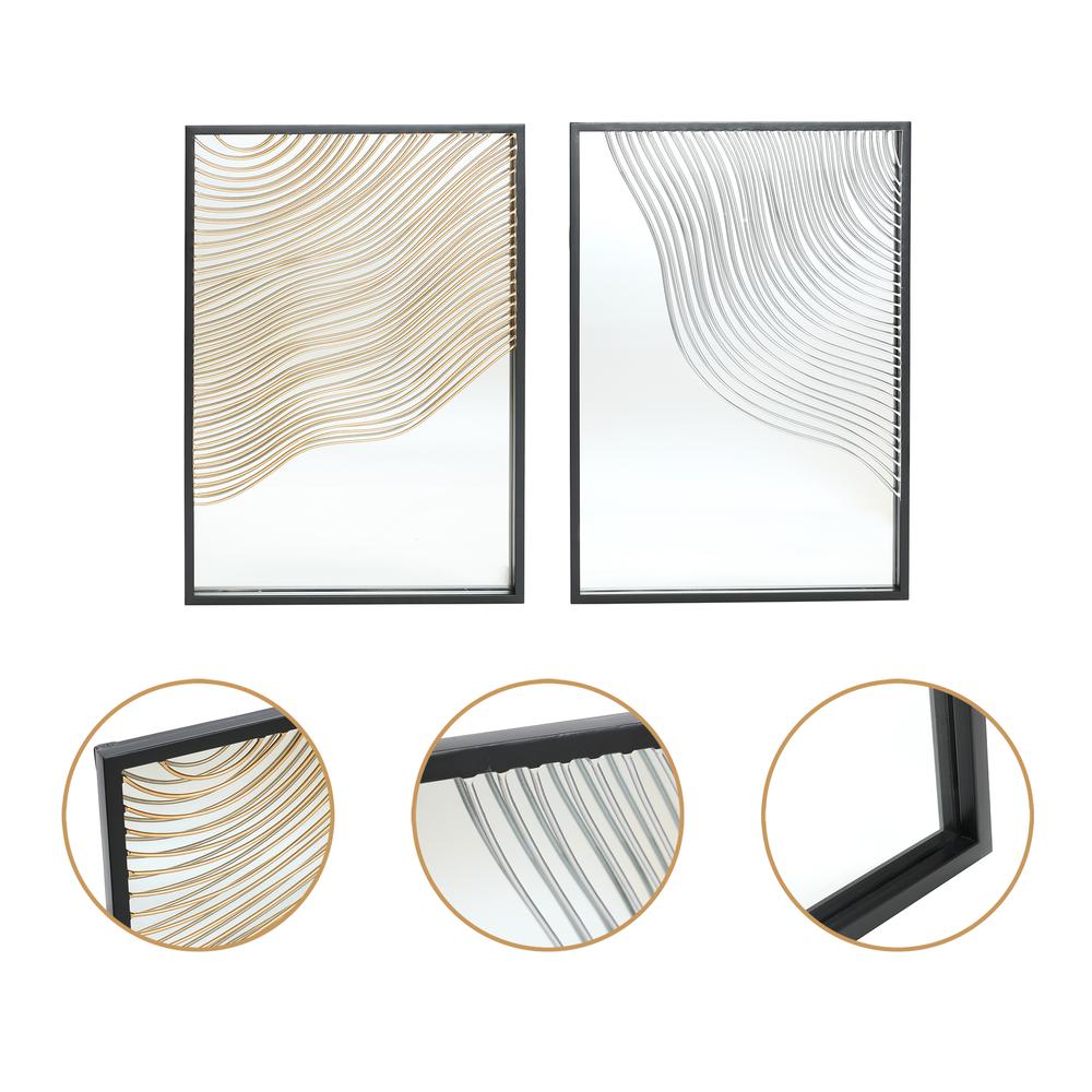 Iron Waves Rectangular Mirrors