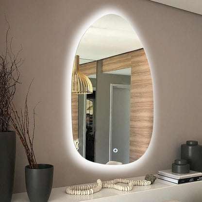 Asymmetrical Mirror with Lights