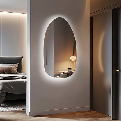 Asymmetrical Mirror with Lights