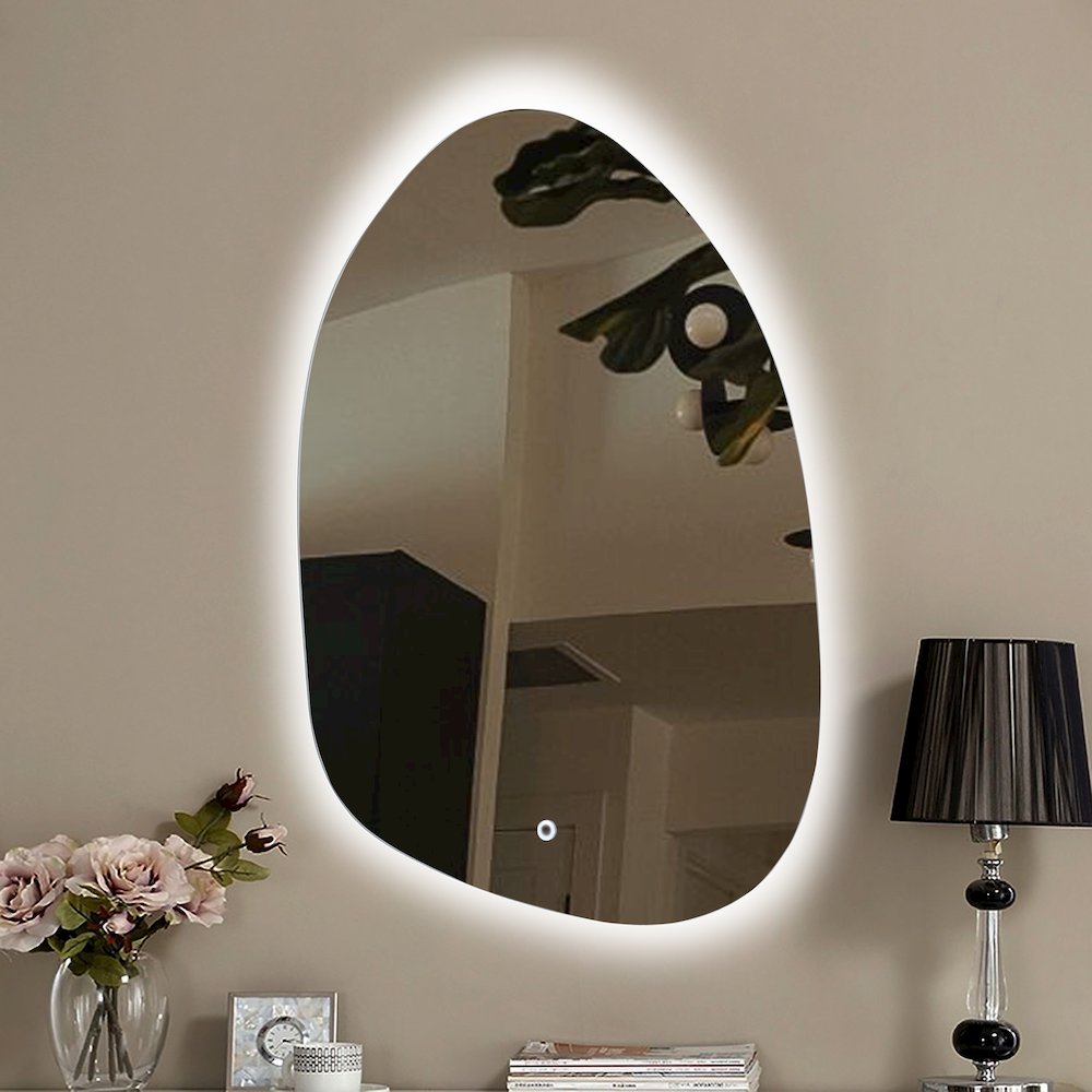 Asymmetrical Mirror with Lights