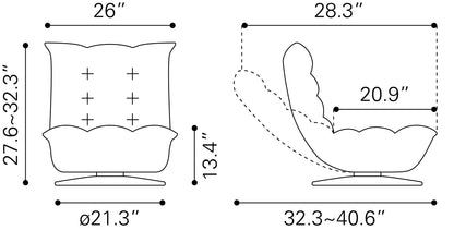 Down Go Swivel Chair