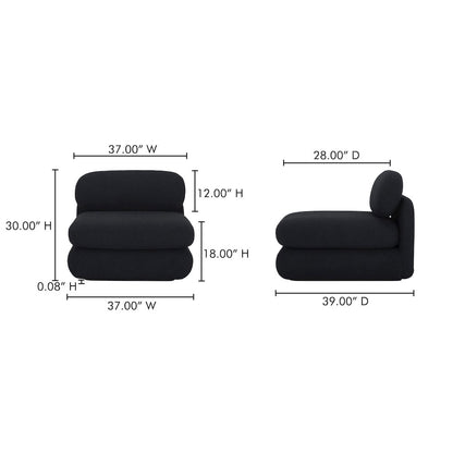 Scout Lounge Chair Black