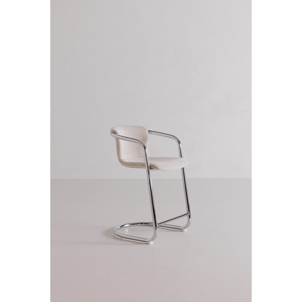 Freeman Chrome Frame Counter Stool- Set Of Two