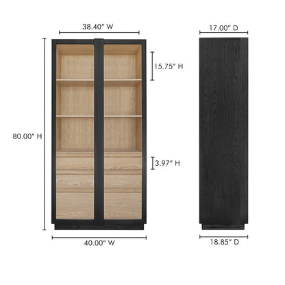 Charlotte Tall Cabinet Black