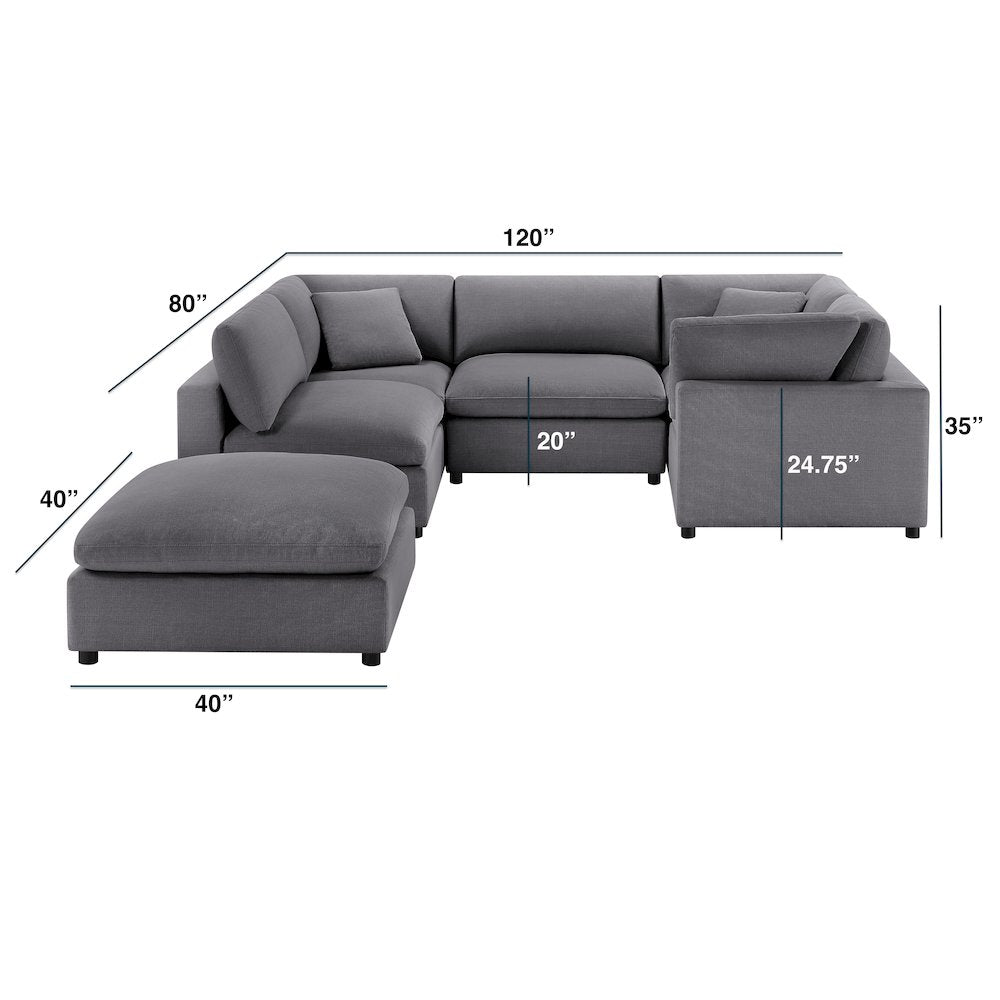 Casella Modular 6-Piece Sectional