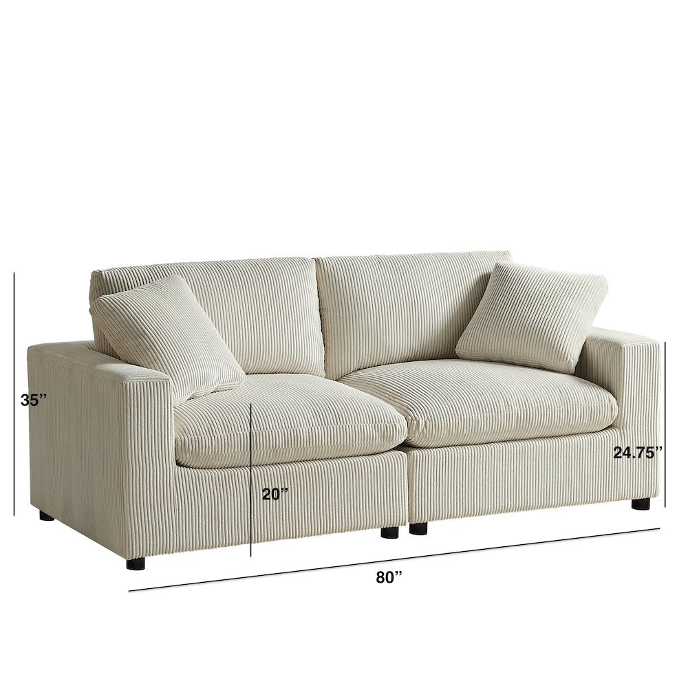 Casella Modular 2-Piece Sofa