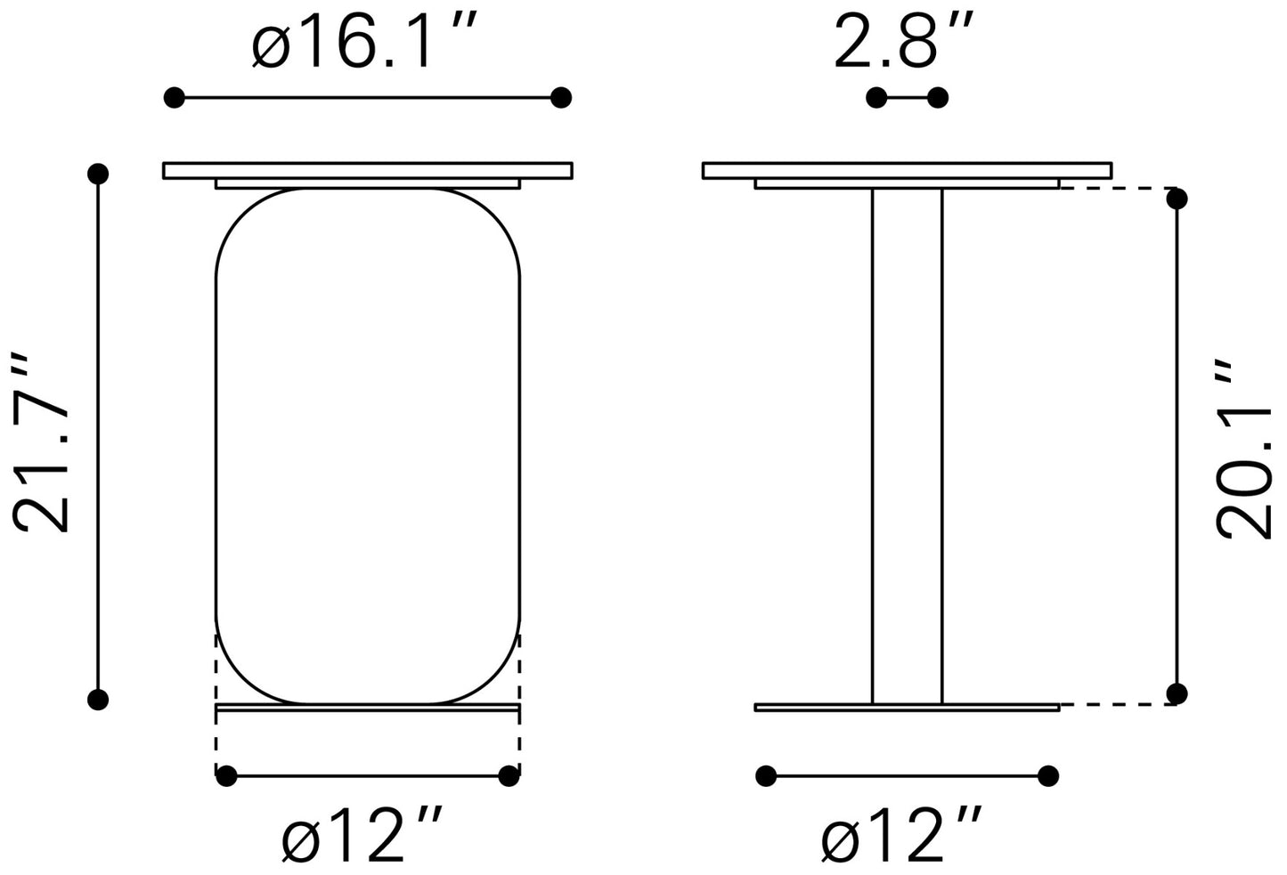 Pemba Side Table