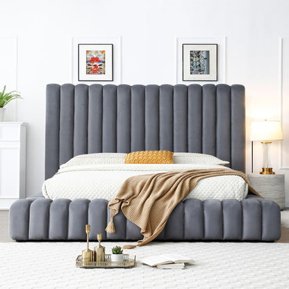 Avalon Velvet Platform Bed