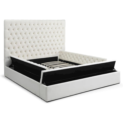 Cosmopolitan Velvet Tufted Upholstered Storage Platform