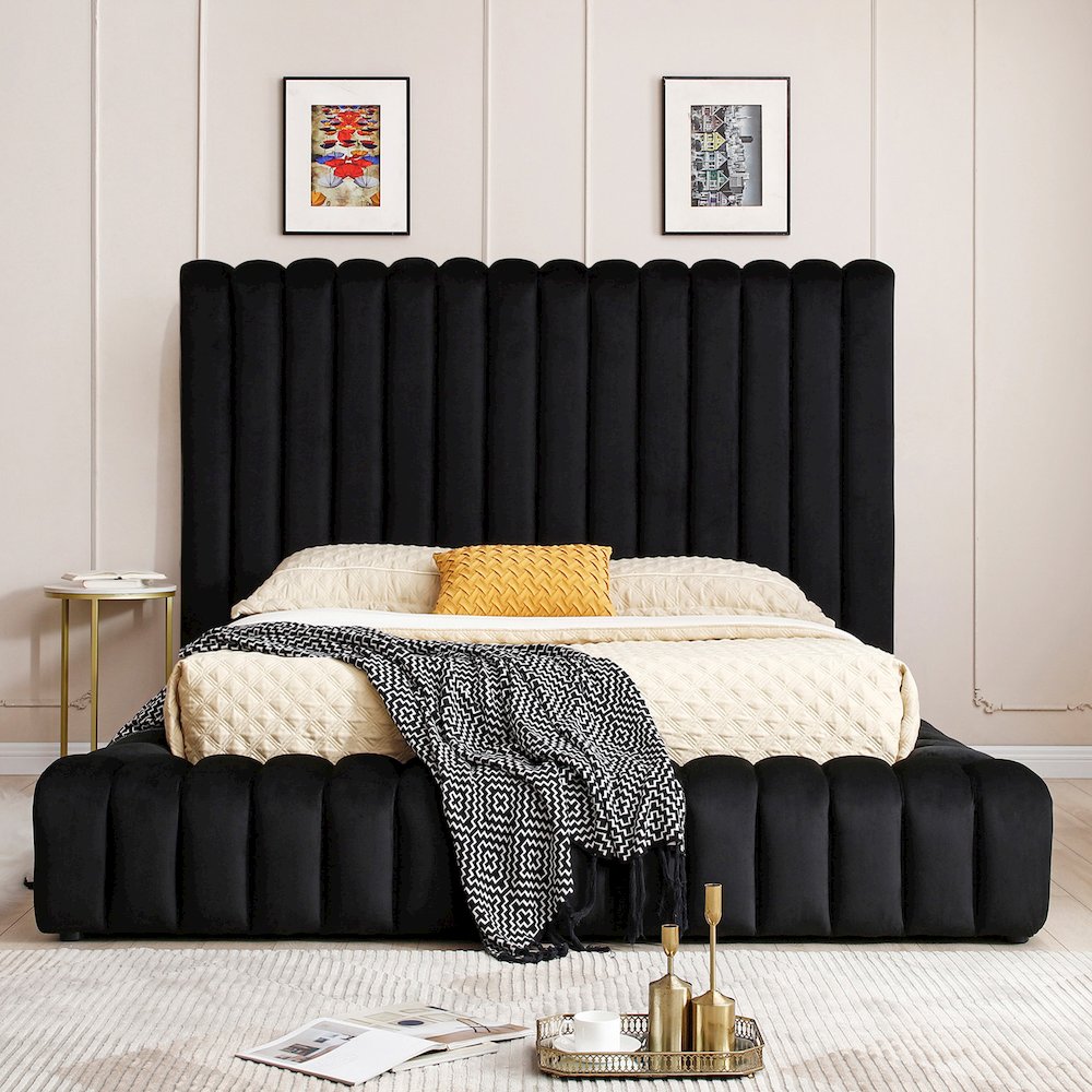 Avalon Velvet Platform Bed