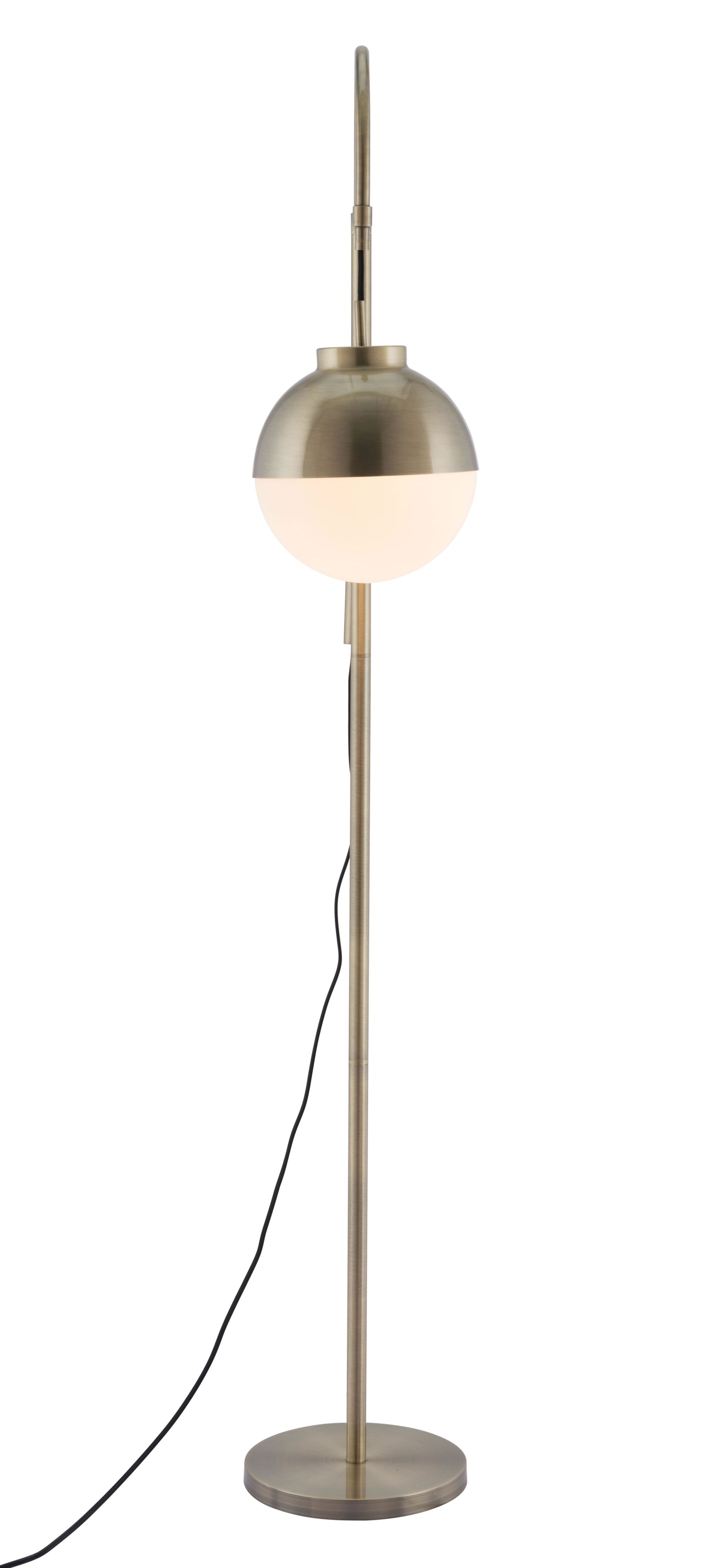 Waterloo Floor Lamp White & Bronze