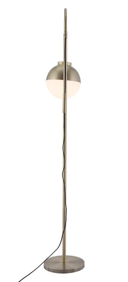 Waterloo Floor Lamp White & Bronze