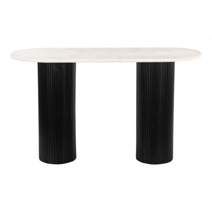 Izola Console Table White & Black