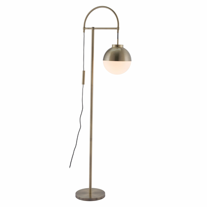 Waterloo Floor Lamp White & Bronze